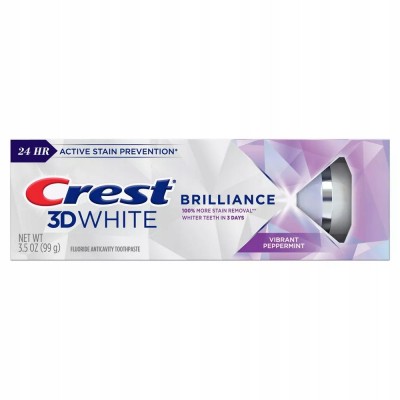 Зубная паста отбеливающая Crest 3D White BRILLIANCE VIBRANT PEPPERMINT from USA 99g