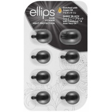 Масло для волос Ellips Hair Vitamin Shiny Black Ночное сияние с маслом лесного ореха 8 х 1 мл