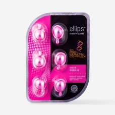 Витамины для волос Ellips Восстановление для волос с Про-кератиновым комплексом, 6 капсул x 1 мл