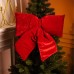 Бархатный бант для декора на елку 55×70 (см) Бордовый CR-2-1