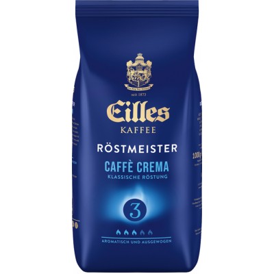 Кофе Eilles Rostmeister Caffe Crema натуральный жареный в зернах 1 кг (100% арабика)