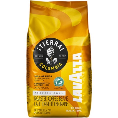 Кофе в зернах Lavazza Tierra Colombia 100% Arabica 1 кг ( 100% арабика)