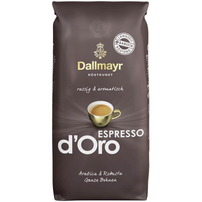 Кофе Dallmayr Crema D'Oro Espresso (Зерно, 1 кг, 90% Арабика, 10% РОбуста)