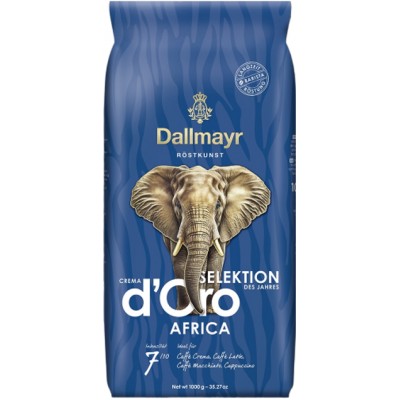 Кофе в зернах Dallmayr Crema D'oro Selektion Africa 1 кг  (90% арабика, 10% робуста)