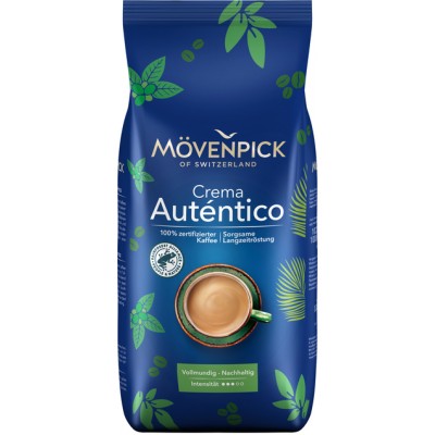Кофе Movenpick El Autentico Caffe Crema RFA SG натуральный жареный в зернах 1 кг (80% арабика, 20% робуста)