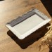 Блюдо сервировочное прямоугольное фарфоровое Pearl 25,5*15,5 см Yiwu HP-HK-C12