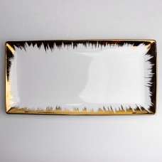 Блюдо сервировочное фарфоровое Golden Eye 40,5 см Yiwu DD26-34