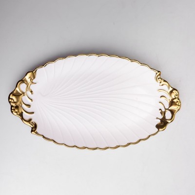 Блюдо сервировочное фарфоровое Margaret 36.2*20*3 см Yiwu YYSH1236