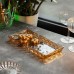 Блюдо для закусок стеклянное 29.5*13.5*2 прямоугольное HP-YH-57