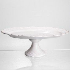 Блюдо на ножке фарфоровое Pearl 30,5 см Yiwu 120-YH-HG049