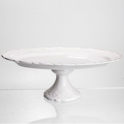 Блюдо на ножке фарфоровое Pearl 30,5 см Yiwu 120-YH-HG049