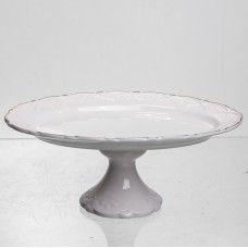 Блюдо на ножке фарфоровое Pearl 20,5 см Yiwu 120-YH-HG051