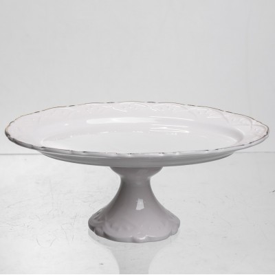 Блюдо на ножке фарфоровое Pearl 20,5 см Yiwu 120-YH-HG051