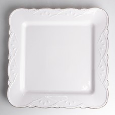 Блюдо сервировочное квадратное фарфоровое Pearl 25,5*25,5 см Yiwu HP-HK-C2