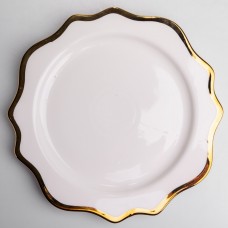 Блюдо сервировочное фарфоровое Antique White 30 см Yiwu HKPP-12