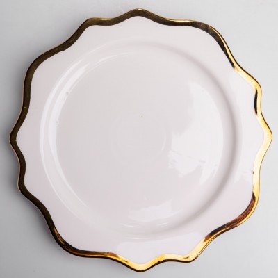 Блюдо сервировочное фарфоровое Antique White 30 см Yiwu HKPP-12