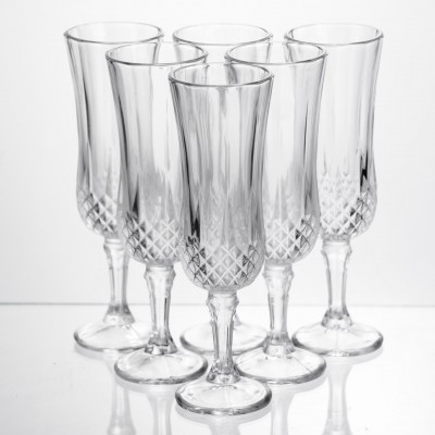 Набор бокалов для шампанского Vintage Crystal 6 штук по 160 мл Yiwu HP-34-72