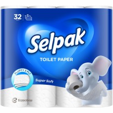 Мягкая туалетная бумага Selpak Super soft 3-х слойная 32шт