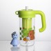 Бутылка для воды стеклянная Capybara с ситечком 750 мл, лаймовый  Yiwu HP-GM-25