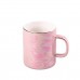 Чашка фарфоровая Glaze 420мл в зеркальной глазури Розовый HPCYM0763P