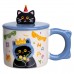 Чашка фарфоровая с крышкой Kitten's Birthday 400 (мл) подарочная кружка прикольная чашка для детей на подарок Синий FM-24A Чашка фарфоровая с крышкой Kitten's Birthday 400 (мл) подарочная кружка прикольная чашка для детей на подарок Синий FM-24A