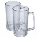 Набор кружек для пива Patterned Stein стеклянных 2 штуки по 530 мл HP-17-61