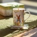 Чашка фарфоровая Garden Rabbits для чая и кофе  с блюдцем и ложкой 300 мл HP-7323-1