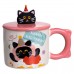 Чашка фарфоровая с крышкой Kitten's Birthday 400 (мл) подарочная кружка прикольная чашка для детей на подарок Розовый FM-24C Чашка фарфоровая с крышкой Kitten's Birthday 400 (мл) подарочная кружка прикольная чашка для детей на подарок Розовый FM-24C