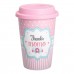 Стакан керамический 420 (мл) с силиконовой крышкой Thanks momo RX-N240288TM