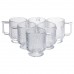 Набор чашек 6 шт для чая и кофе Goblet по 300 (мл) кружки стеклянные HP-19-L8