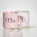 Набор парных фарфоровых чашек Mr&Mis 2 (шт) по 400 (мл) чашки на подарок с ложкой FM-28