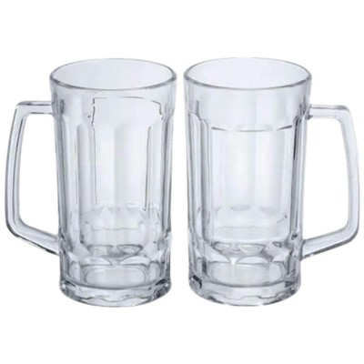 Набор кружек для пива Beer Stein стеклянных 2 штуки по 530 мл HP-17-60