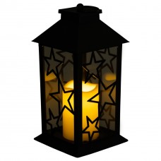 Фонарь декоративный 14×14×30 (см) подвесной с LED подсветкой Черный CR-3-2