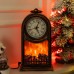 Декоративный камин-часы LED-подсветка USB 25×14×40 (см) CR-3-6