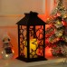 Фонарь декоративный 14×14×30 (см) подвесной с LED подсветкой Черный CR-3-2