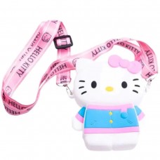Детская силиконовая сумочка Hello Kitty 13*10*3 см Белый HP-55-1W