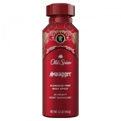 Мужской дезодорант-спрей для тела Old Spice без алюминия, защита от запаха 24/7, Swagger 144 г