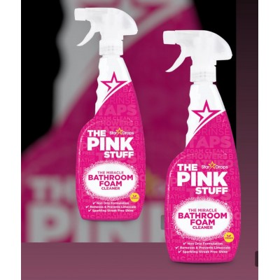 Спрей очиститель для ванной комнаты Pink Stuff, Средство для чистки душевых кабин 750мл