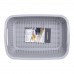 Корзина-друшлак 2 в 1 для мытья овощей, фруктов и зелени 29.5×21×11 (см) Белый HP-45-6W