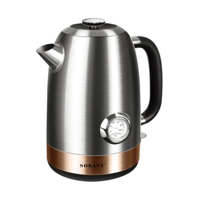 Электрочайник Sokany SK1031SS с термометром 1.7 л