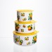Контейнеры для еды фарфоровые Lemon 9,5/13/15 см Yiwu TS-3P-1
