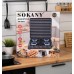 Газовая плита настольная на 4 конфорки Sokany черная мини для дачи, портативная переносная варочная панель кемпинговая