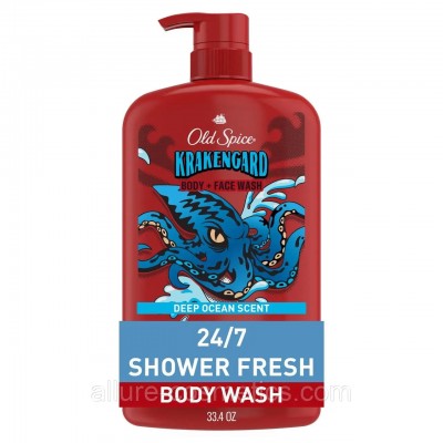 Гель для душа Old Spice KrakenGard Body Wash для мужчин, морская свежесть, 987 мл (США)