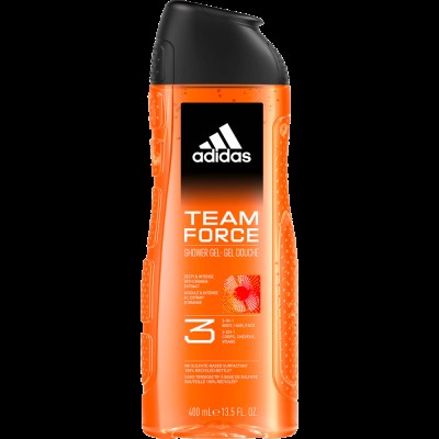 ГЕЛЬ ДЛЯ ДУША 3В1 ДЛЯ ТІЛА ВОЛОССЯ ТА ОБЛИЧЧЯ ЧОЛОВІЧИЙ ADIDAS DOCCIASH TEAM FORCE ML 400