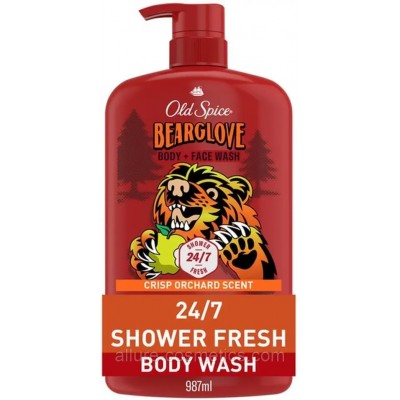 Гель для душа Old Spice Bearglove Body Wash для мужчин, свежий фруктовый аромат, 987 мл