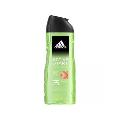 ГЕЛЬ ДЛЯ ДУША 3В1 ДЛЯ ТІЛА ВОЛОССЯ ТА ОБЛИЧЧЯ ЧОЛОВІЧИЙ ADIDAS DOCCIASH ACTIVE START VERDE ML 400