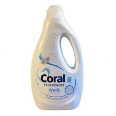 Гель для стирки Coral White+ 1,15 л, 23 стирки, жидкое средство для белого и светлого белья Гель для стирки Coral White+ 1,15 л, 23 стирки, жидкое средство для белого и светлого белья