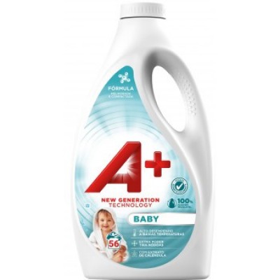 Гель для стирки детских вещей А+ Baby 2.46 л 56 циклов стирки