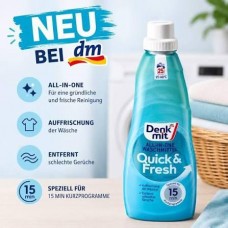 Гель для стирки Denkmit Waschmittel All-in-One Quick & Fresh 1 л, 25 стирок, универсальное средство для быстрых программ Гель для стирки Denkmit Waschmittel All-in-One Quick & Fresh 1 л, 25 стирок, универсальное средство для быстрых программ