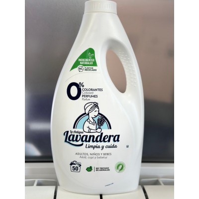 Гель для стирки La Antigue Lavandera Natural без отдушки, 2.5 л (50 стирок)